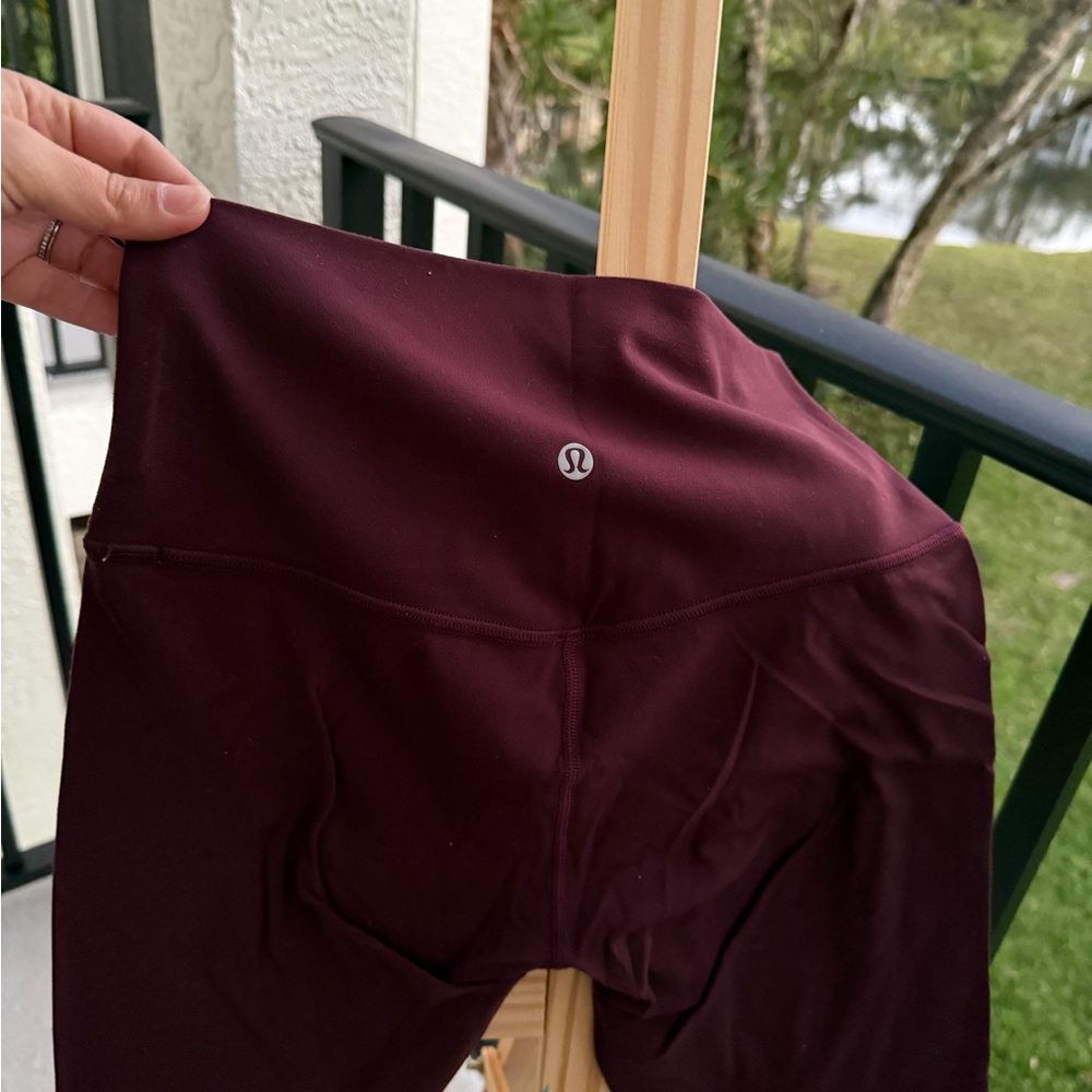 lululemon athletica Burgundy Bike Shorts
